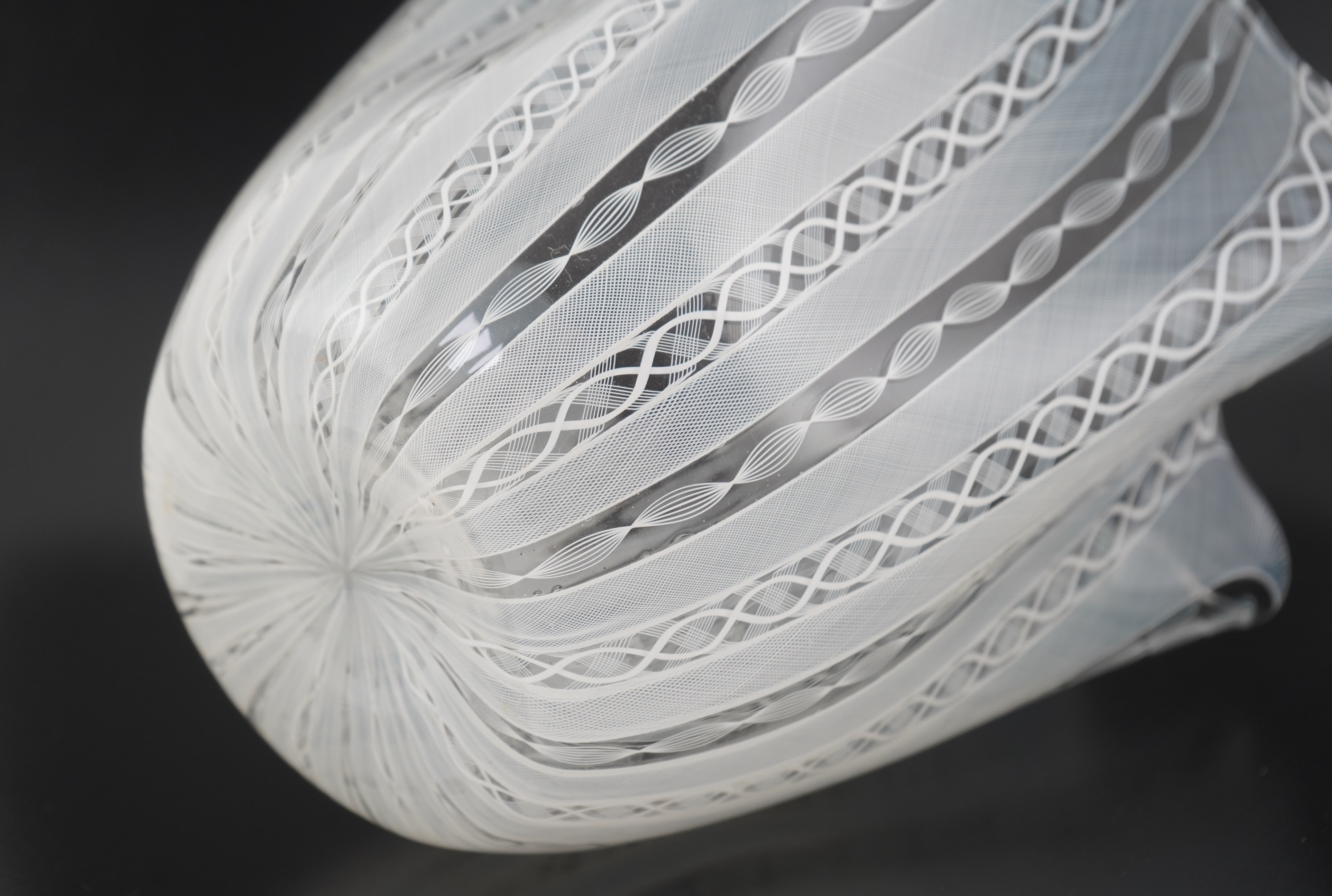 Fulvio Bianconi (Italian, 1915-1996) for Venini: A 'Fazzoletto' Murano glass handkerchief vase